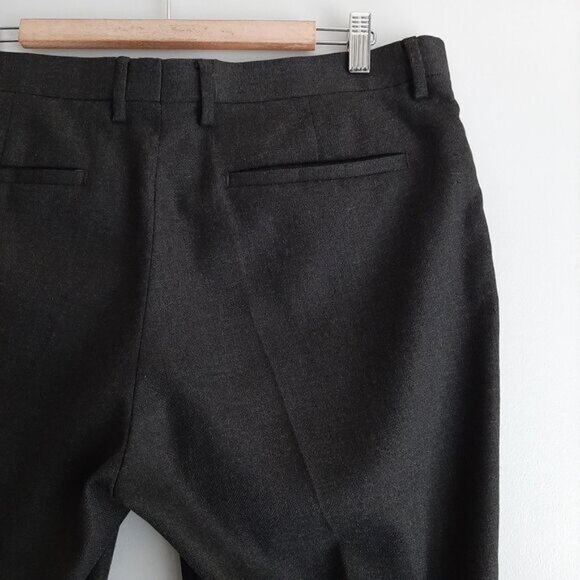 ZARA Slim Fit Cuffed Modern Dress Pants Trousers Gray Men's Sz 34 - Picture 11 of 15